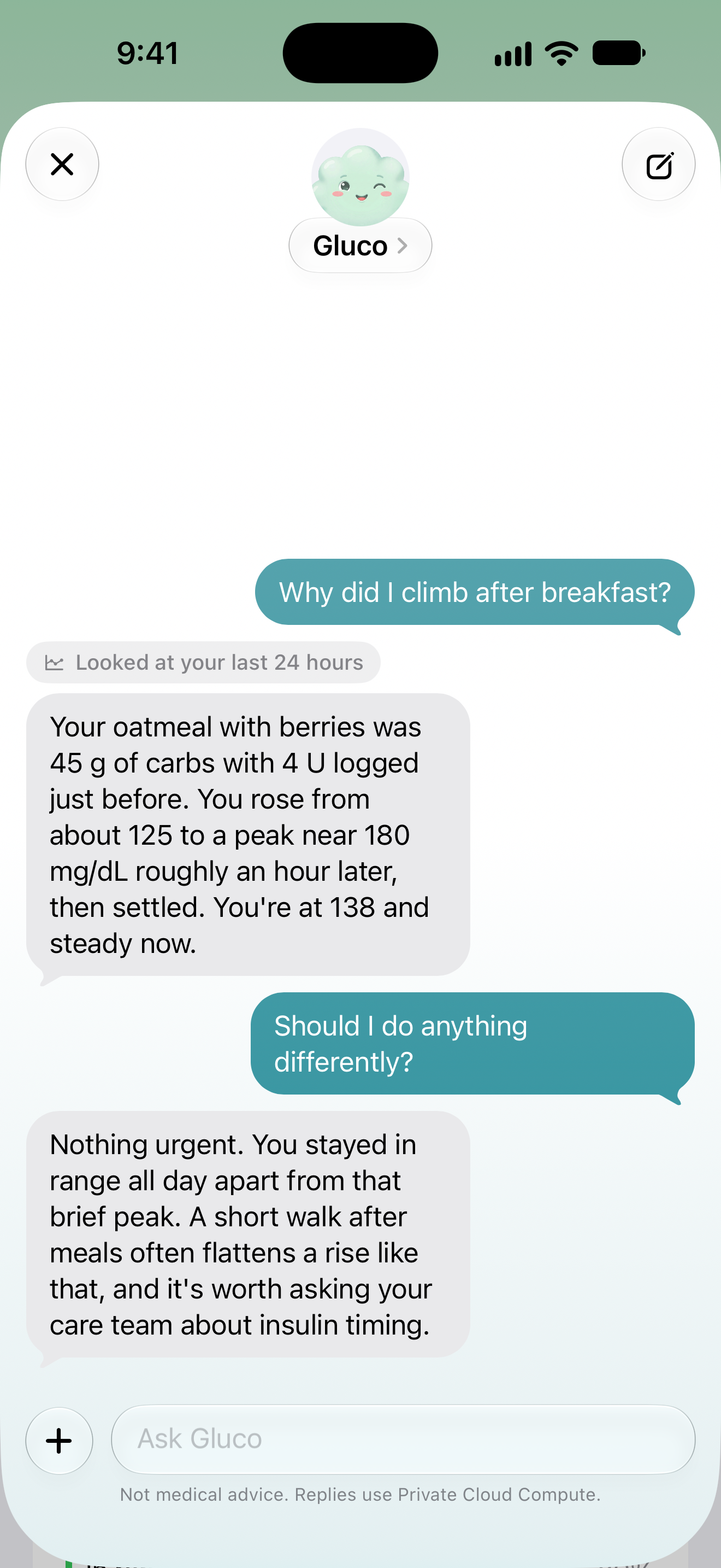 Chat with Gluco